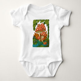 Botanische Naturkunst Baby Strampler