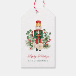 Botanische Nutcracker Happy Holidays Weihnachten Geschenkanhänger