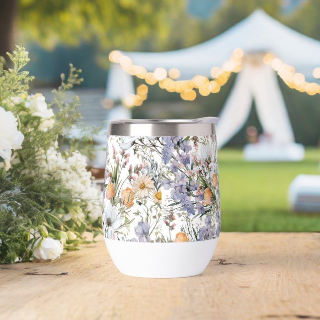 Botanische Pastellfarben Wildblume Blütensommer (Hochzeit)