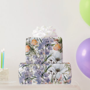 Botanische Pastellfarben Wildblume Blütensommer Geschenkpapier