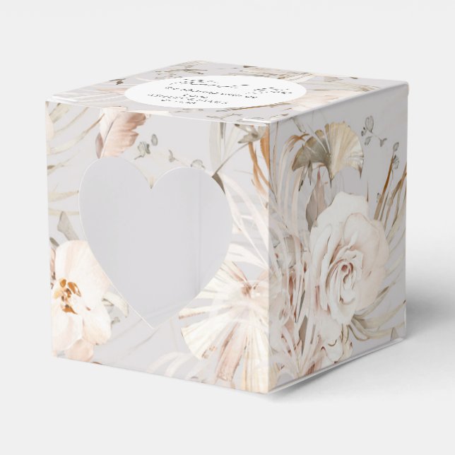Botanische personalisierte Hochzeit im Wasser Geschenkschachtel (Vorderseite)