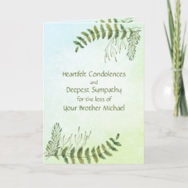 Botanische Personalisierte Sympathiekarte Wasserfa Karte