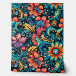 Botanische Petalpsychedelie Tapete