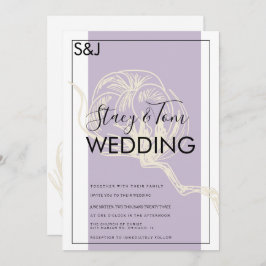 Botanische Pflanze Einladung