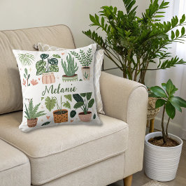 Botanische Pflanze Kissen