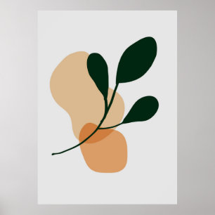 Botanische Pflanze Poster