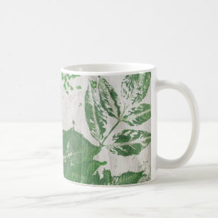 Botanische Pflanze Printing Green Painting Art Kaffeetasse