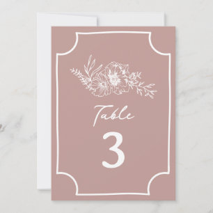 Botanische Pink-Hochzeit Einladung