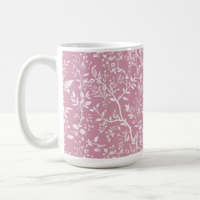 Botanische Pink-Tasse Kaffeetasse (Links)