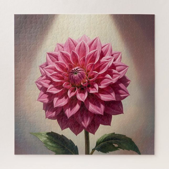 Botanische Pinke Dahlienblüte (Vertikal)