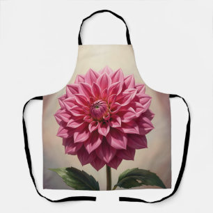 Botanische Pinke Dahlienblüte Schürze