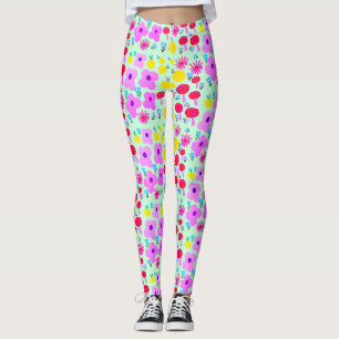 Botanische PomPoms All-Over-Print Leggings