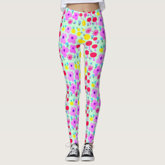 Botanische PomPoms All-Over-Print Leggings