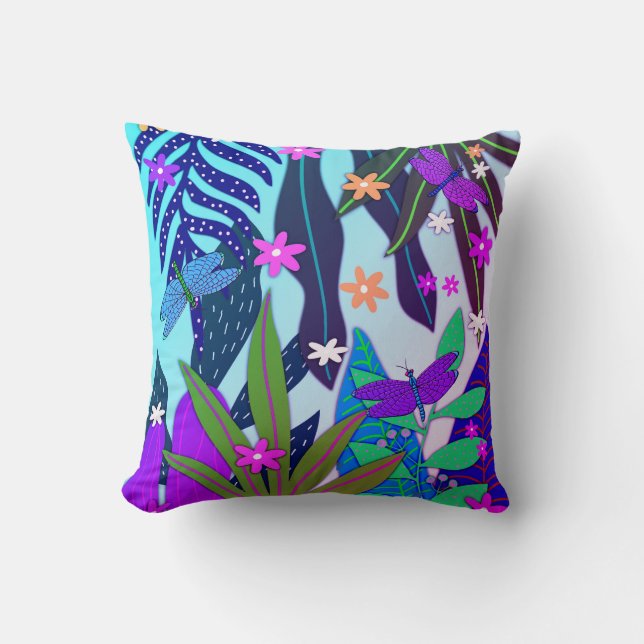 Botanische Print #13 Miami Kissen (Vorderseite)