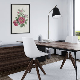 Botanische Printwerbung für antikes Wasser Poster