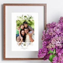 Botanische Rahmen Elegante Wildblumen Foto