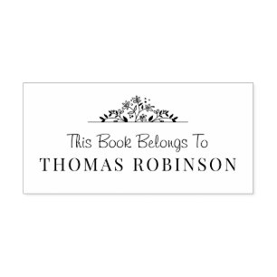 botanische Rahmenbuch-Briefmarke Permastempel