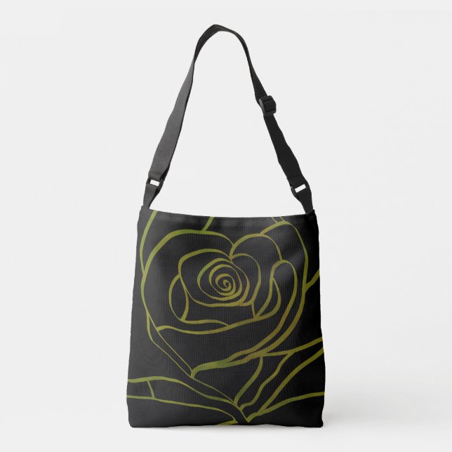 Botanische Rose Tote Tasche (Rückseite)