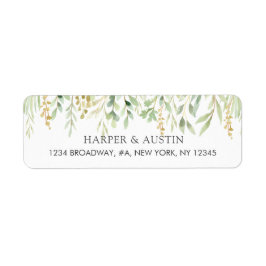 Botanische Rücksendeadresse Green Foliage