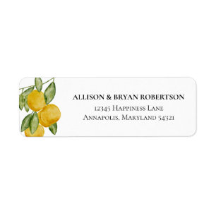 Botanische Rücksendeadresse Lemon