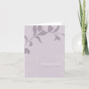 Botanische Schattenhochzeit Dankeschön-Karte - Lil Dankeskarte