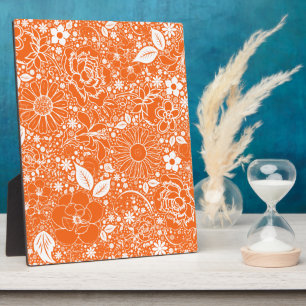 Botanische Schönheiten Orange Fotoplatte