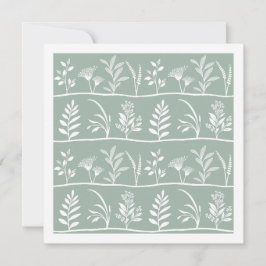 Botanische Serenade Sanfte Salbei Minimalistische Mitteilungskarte