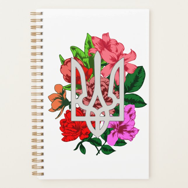 Botanische Stillzeit und ukrainische Trident-Trazu Planer (Vorderseite)