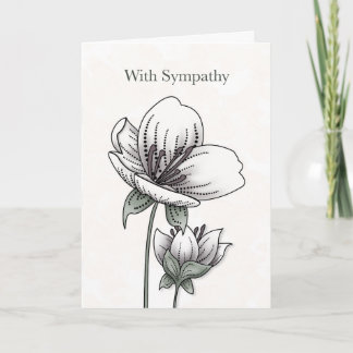 Botanische Sympathie-Karte - Stille Präsenz Karte
