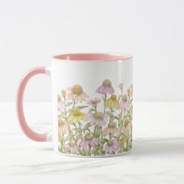 Botanische Tasse Wasserfarbe