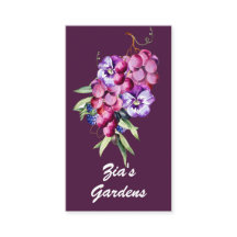 Botanische Trauben, Beeren und Blume