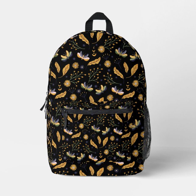 Botanische Träume Bedruckter Rucksack (Vorderseite)