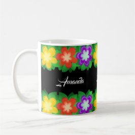 Botanische tropische Blume Kaffeetasse