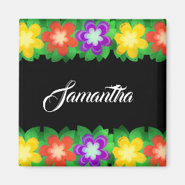 Botanische tropische Blume Magnet