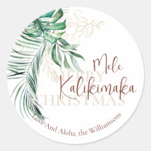 Botanische tropische Mele Kalikimaka | Benutzerdef