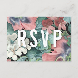 Botanische Umarmung Hochzeit RSVP Karten