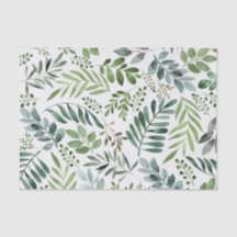 Botanische Vegetation Blätter Wasserfarbe