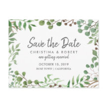 Botanische Vegetation | Leaf | SAVE THE DATE