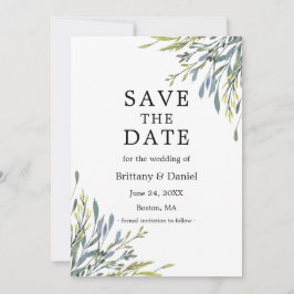Botanische Vegetation Save The Date