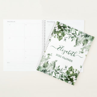 Botanische Vegetation Wasserfarben Ivy Sage Planer