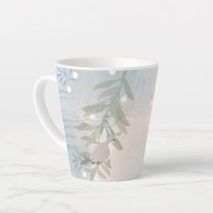 Botanische Vogel Blumen Natur Milchtasse