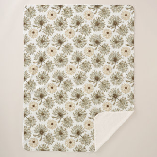 Botanische warme Decke Sherpadecke