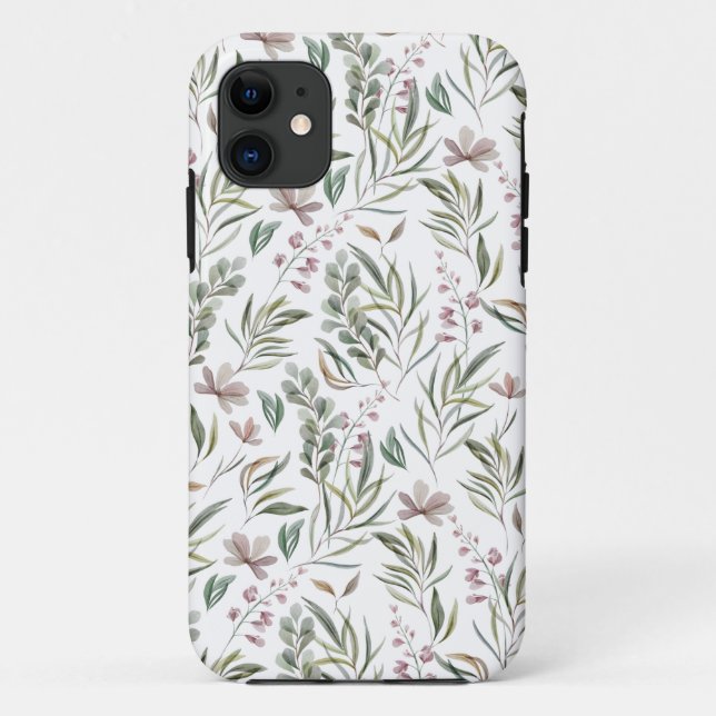 Botanische Wasserfarbe Case-Mate iPhone Hülle (Rückseite)