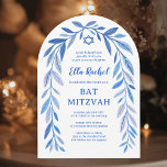 Botanische Wasserfarbe CUSTOM Bar Bat Mitzvah Arch Einladung<br><div class="desc">Perfekte Karte, um eine Fledermausmitzvah, Bar mitzvah oder andere jüdische Feier anzukündigen! Handgezeichnete, zarte Blättertramkunst für Sie! Vollständig anpassbar! Klicken Sie auf "Personalisieren" oben, um den Text zu bearbeiten. Klicken Sie auf "Bearbeiten mit dem Designwerkzeug", um die Schriftart, Farben und Einstellungen anzupassen. Löscht das hintere Design, wenn Sie es bevorzugen....</div>