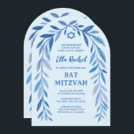 Botanische Wasserfarbe QR Code Bar Bat Mitzvah Arc Einladung<br><div class="desc">Perfekte Karte, um eine Fledermausmitzvah, Bar mitzvah oder andere jüdische Feier anzukündigen! Handgezeichnete, zarte Blättertramkunst für Sie! Vollständig anpassbar! Klicken Sie auf "Personalisieren" oben, um den Text zu bearbeiten und Ihren Link zum QR-Code hinzuzufügen. Klicken Sie auf "Bearbeiten mit dem Designwerkzeug", um die Schriftart, Farben und Einstellungen anzupassen. Löscht das...</div>