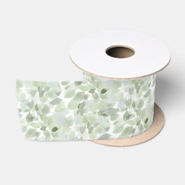 Botanische Wasserfarbe Satinband