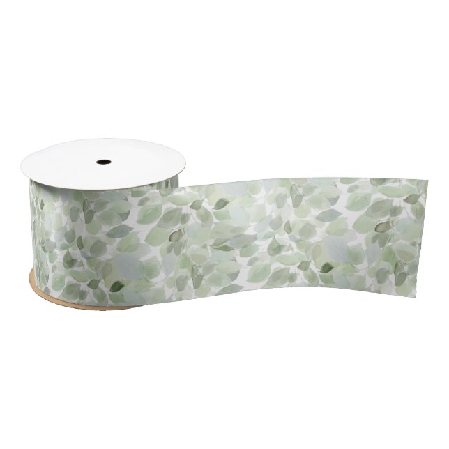 Botanische Wasserfarbe Satinband (Spule)