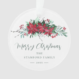 Botanische Weihnachtsfeiertage Ornament