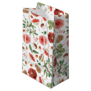 Botanische Weihnachtsgeschenktüten Kleine Geschenktüte
