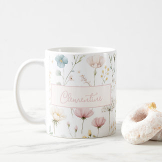 Botanische Wildblume Benutzerdefinierter Name Dust Kaffeetasse